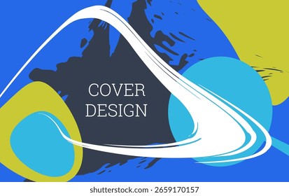 Fundo multicolorido. Pinte traçados e elementos geométricos. Design da tampa do notebook ou do bloco de notas. Fundo criativo incomum.