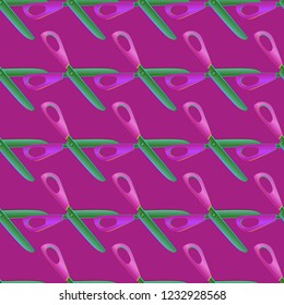 Multicolored background pattern scissors new seamless.