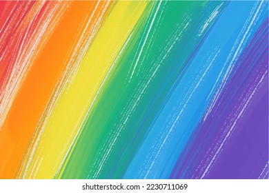 Multicolored background, rainbow colors, LGBT flag, painted with paints illustration for a banner