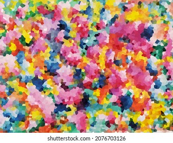 Multicolored background of rainbow spots. Vector illustration