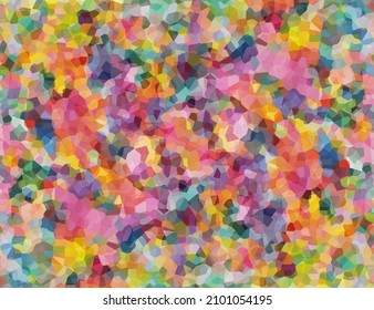 Multicolored background of rainbow spots. Vector illustration