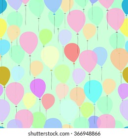 Multicolored Balloons vector background texture