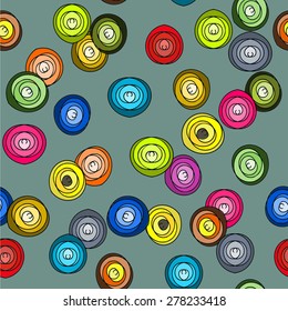 multicolored balls on grey background