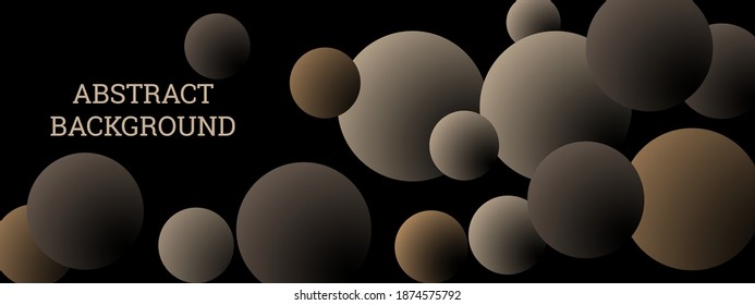 Multi-colored balls scattered randomly. background design, cover. Volumetric background, vector.