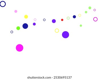 Multi-colored balls scattered randomly. background design, cover. Rainbow colored watercolor confetti top gradient.