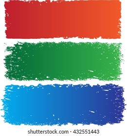 multicolored banners