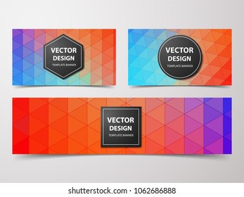 Multicolored banners, flyers, brochures, with soft fuzzy backgrounds. web banner templates for advertising and attracting customers abstract shapes, circles, lines.