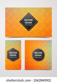 Multicolored banners, flyers, brochures, with soft fuzzy backgrounds. web banner templates for advertising and attracting customers abstract shapes, circles, lines.