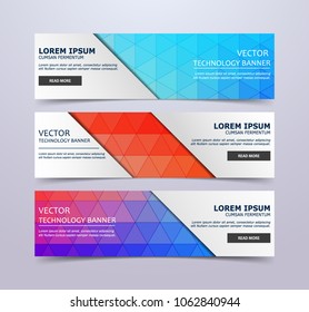 Multicolored banners, flyers, brochures, with soft fuzzy backgrounds. web banner templates for advertising and attracting customers abstract shapes, circles, lines.