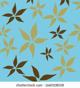 Hermoso parlante de flores multicolor de fondo azul brillante