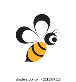 Multicolored bee, wasp sign icon. Vector illustration eps 10.