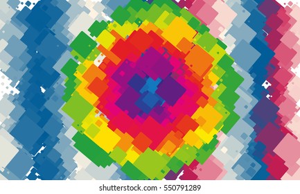 Multi-colored blobs and objects. Abstract shapes for digital backgrounds.