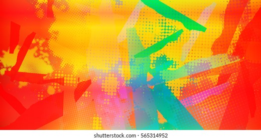 Multi-colored blobs and objects. Abstract shapes for digital backgrounds.