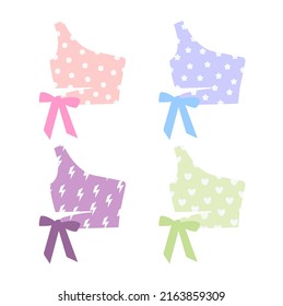Icono de blusa multicolor en fondo blanco