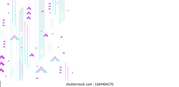 Multicolored blue and pink white background 3d cluster pastel shades decorative abstract vector illustration new trend banner realistic futuristic neon minimal geometric art