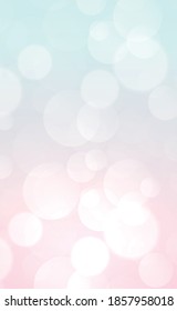Multicolored blurry bokeh on a light background - Panorama