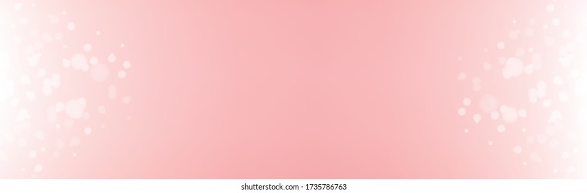 Multicolored blurry bokeh on a red background