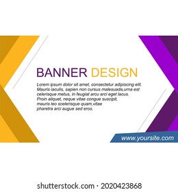 multicolored box and line banner design vector