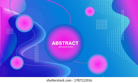 Multicolored bright liquid geometric background. Vector graphics.