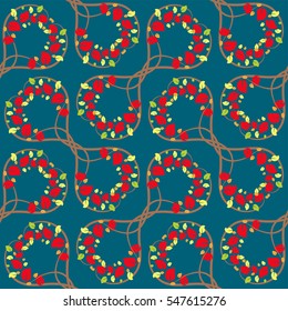 Multicolored bright seamless pattern for your design site, or can be used as gift wrapping. Vector illustration