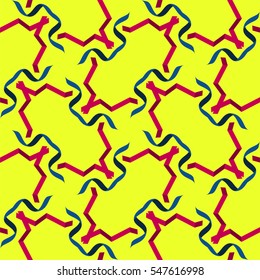 Multicolored bright seamless pattern for your design site, or can be used as gift wrapping. Vector illustration