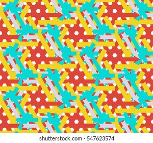 Multicolored bright seamless pattern for your design site, or can be used as gift wrapping. Vector illustration