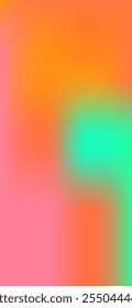 Multicolored Bright Vertical Neon Gradient Background. Vibrant Neon Vertical Gradient Wallpaper. Vivid Fluid Color Overlay for Mobile Screen. Holographic Trendy Overlay Design. 3D Fluid Color.