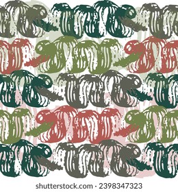  Multi-colored brush strokes are randomly arranged on a black background. Vector. Mulri colored bold brush strokes seamless pattern. 