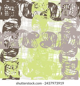  Multi-colored brush strokes are randomly arranged on a black background. Vector. Vector cannabis colorful background.