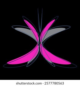 Multi-colored butterfly from folk floral patterns.  butterfly watercolor, isolated on a white