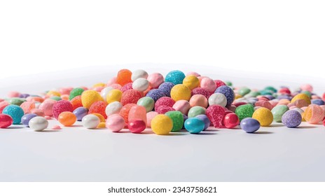 Multi-colored caramel candies. Sweets. Tasty candy. scattered candies