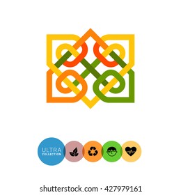 Multicolored Celtic ornament