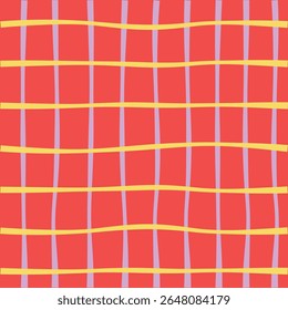 Multicolored checkered seamless pattern. Texture for fabrics, wrapping paper, social media designs and stationery.