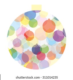 Multicolored Christmas ball