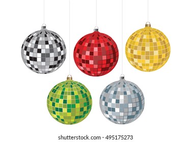 Multi-colored Christmas balls