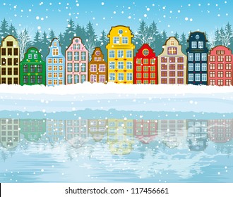 Multicolored Christmas City