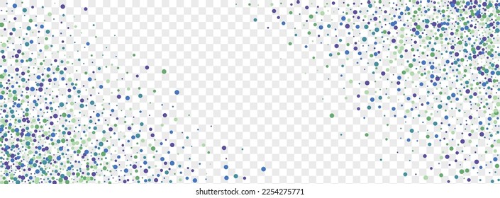 Multicolored Circle Background Transparent Vector. Round Wedding Illustration. Bright Celebrate. Rainbow Dot Christmas. Confetti Banner Card.