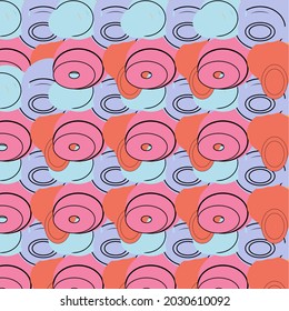 multicolored circle pattern seamless pattern