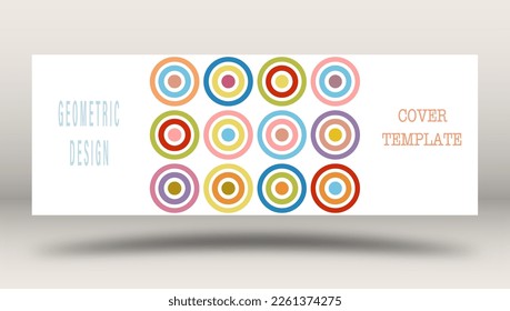 Multicolored circles. Layout for background, cover, screensaver, website and creative idea. The idea of interior design, corporate style and decorative creativity