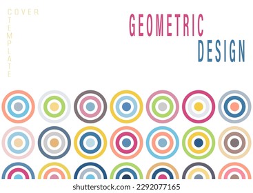 Multicolored circles. Layout for background, cover, screensaver, website and creative idea. The idea of interior design, corporate style and decorative creativity