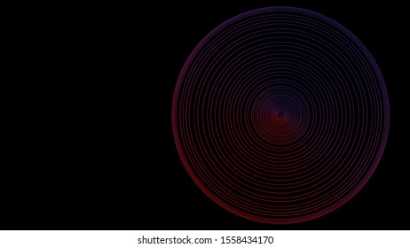 Multi-colored circles on a black background.