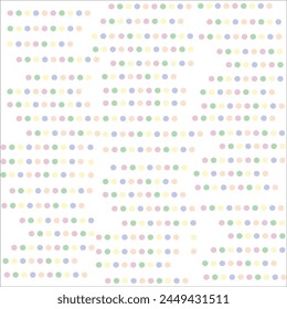 Multi-colored circles on a white background. Texture. Vector