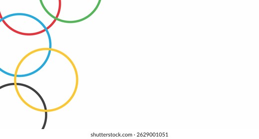 Multi-colored circles on a white background. 