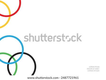 Multi-colored circles on a white background. Vector graphics.