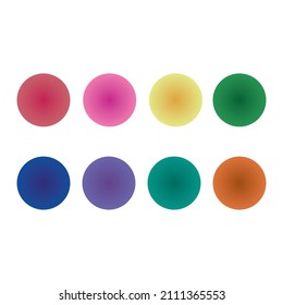 Multicolored circles sign icon. Vector illustration eps 10.