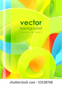 Multicolored circles. Vector abstract background