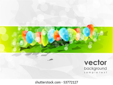 Multicolored circles. Vector abstract background