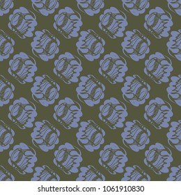 Multicolored clam shell background seamless for design.