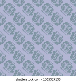 Multicolored clam shell background seamless for design.