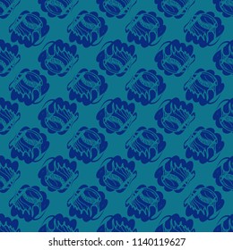 Multicolored clam shell background seamless for design.